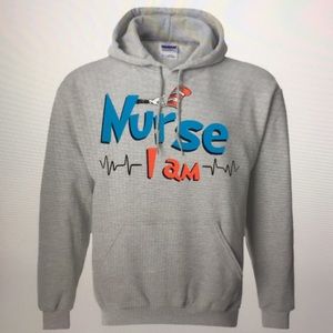 Dr. Seuss “Nurse I Am.” Hooded Sweatshirt.